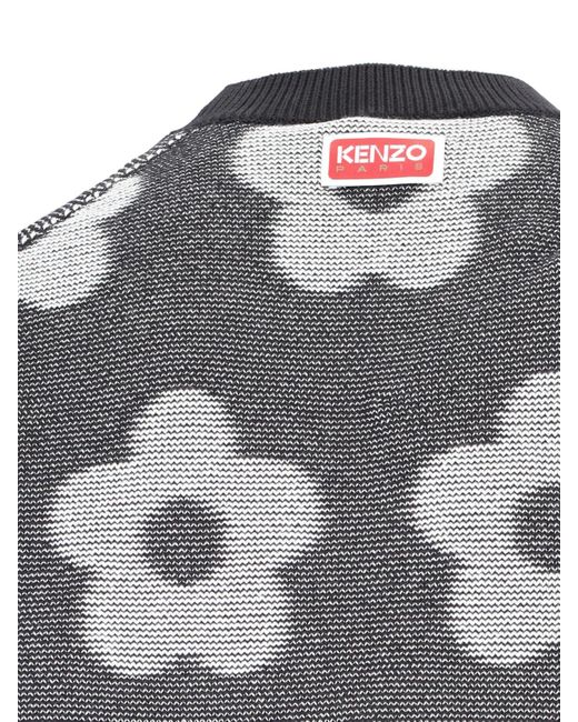 KENZO Gray 'flower Spot' Sweater for men