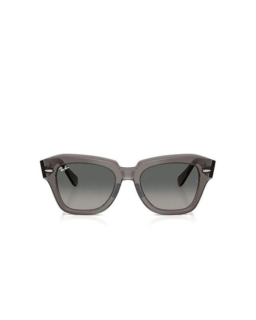 Ray-Ban Gray Sunglasses Acetate Eyewear