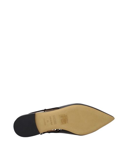 Moschino Black Sandals Leather