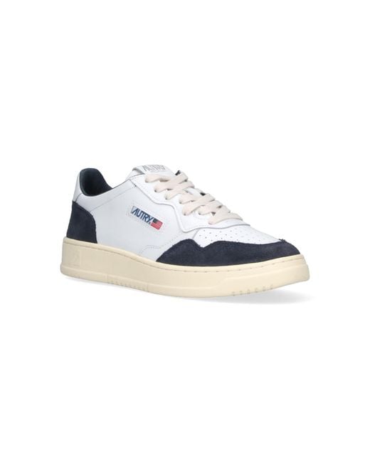 Autry Blue Low-Top Sneakers With Minimalist Aesthetic for men