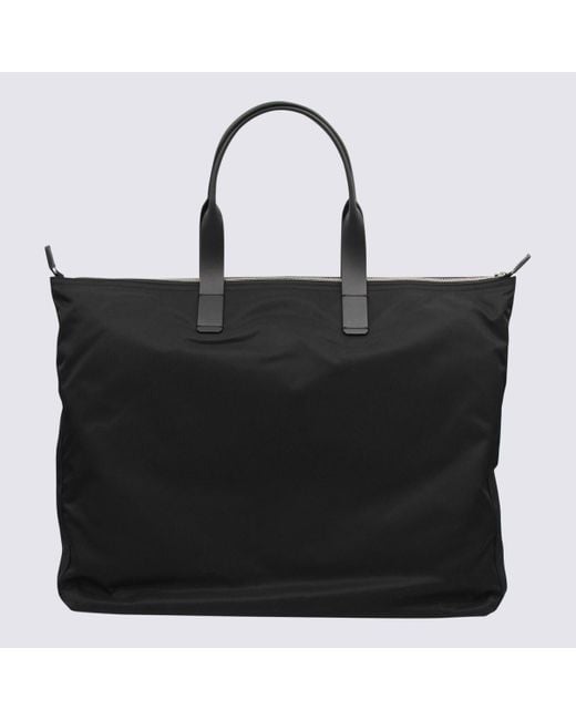 Dolce & Gabbana Black Tote Bag Crocodile Print for men