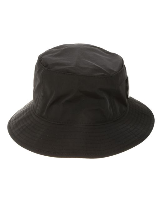 C P Company Black Pocket Detail Bucket Hat for men