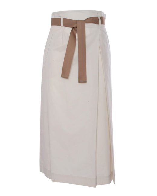Peserico White Skirt