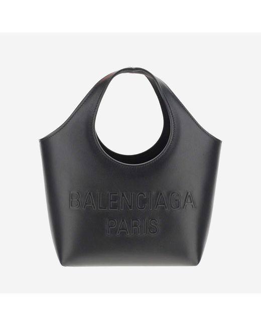 Balenciaga Black Leather Tote Bag