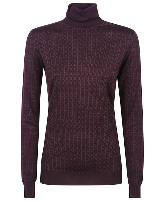 Elisabetta Franchi Purple Sweater