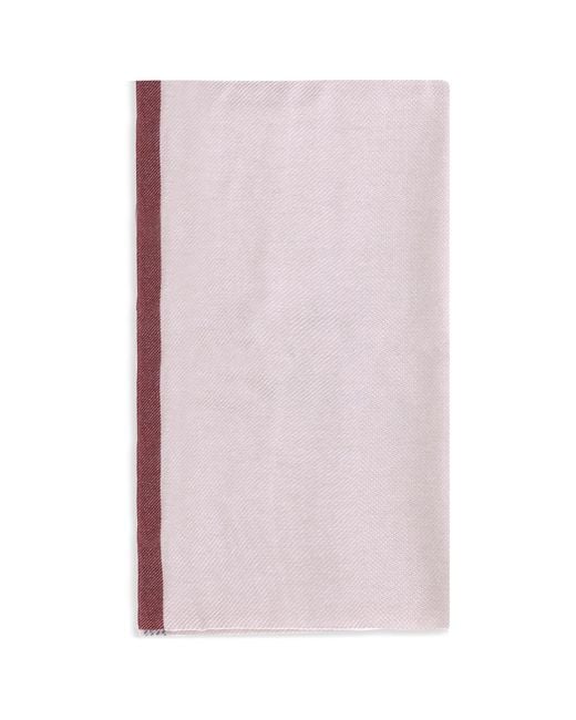 Brunello Cucinelli Pink Cashmere Scarf for men