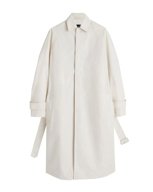 Phoebe Philo White Oversized Car Coat