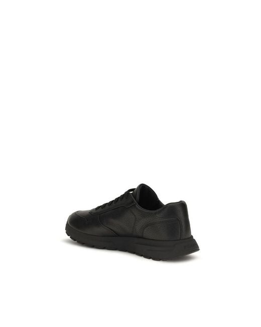 Prada Black Polyester Athletic Sneakers for men