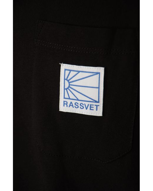 Rassvet (PACCBET) Black Logo Patched Rib Sweatshirt for men