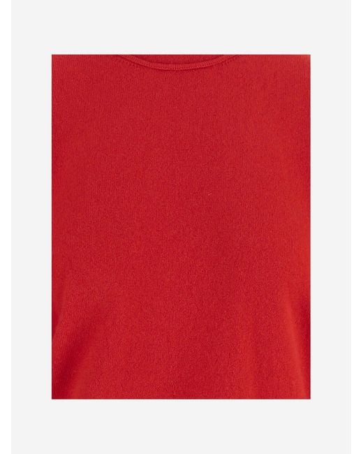 Sa Su Phi Red Short-Sleeved Cashmere Sweater