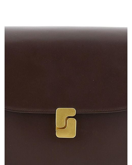Soeur Brown Shoulder Bag Bellissima Maxi Leather