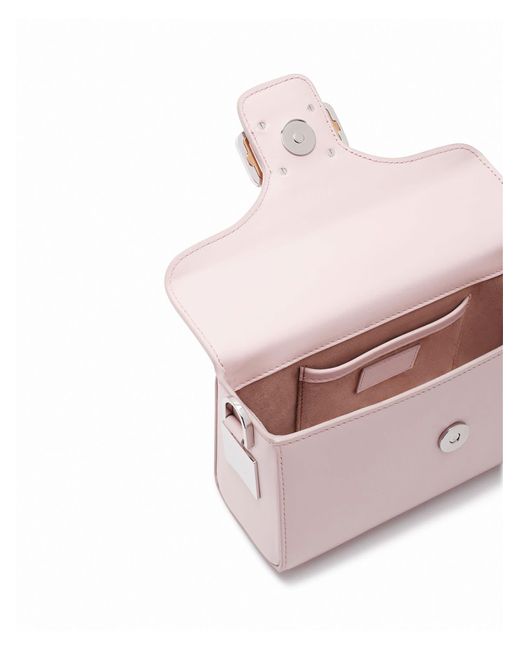 Lanvin Pink Pencil Cat Nano Leather Box Bag