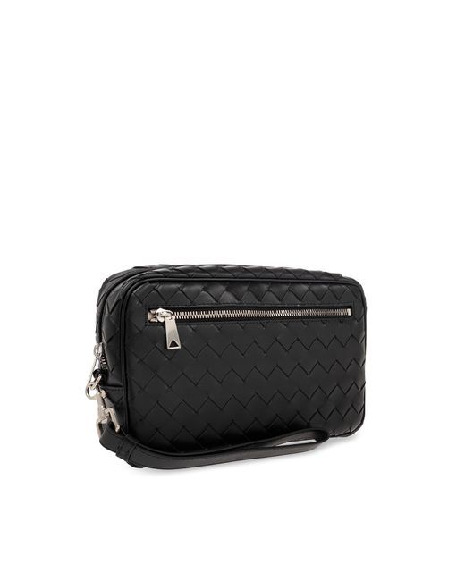 Bottega Veneta Black Intrecciato Handbag for men