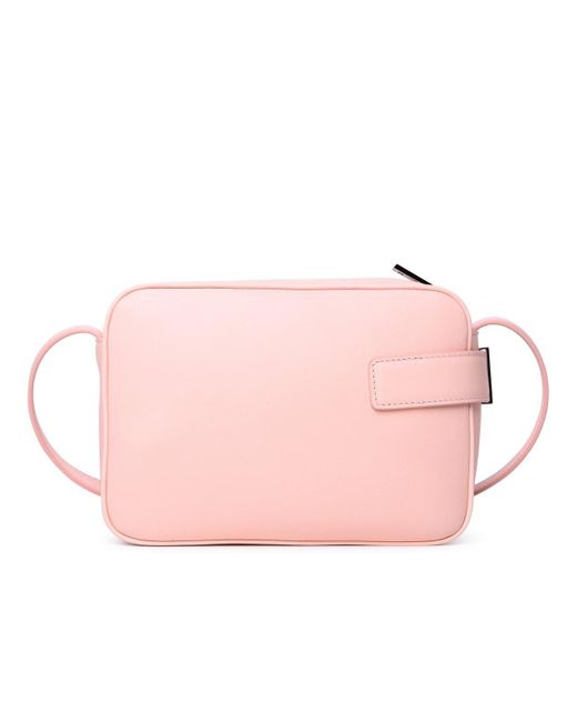 Ferragamo Pink Small Camera Case Logo Engraved Crossbody Bag