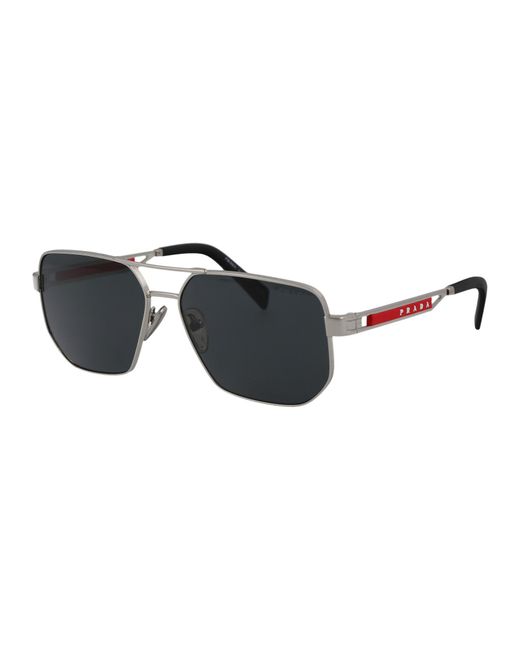 Prada Linea Rossa Black 0Ps 51Zs Sunglasses for men