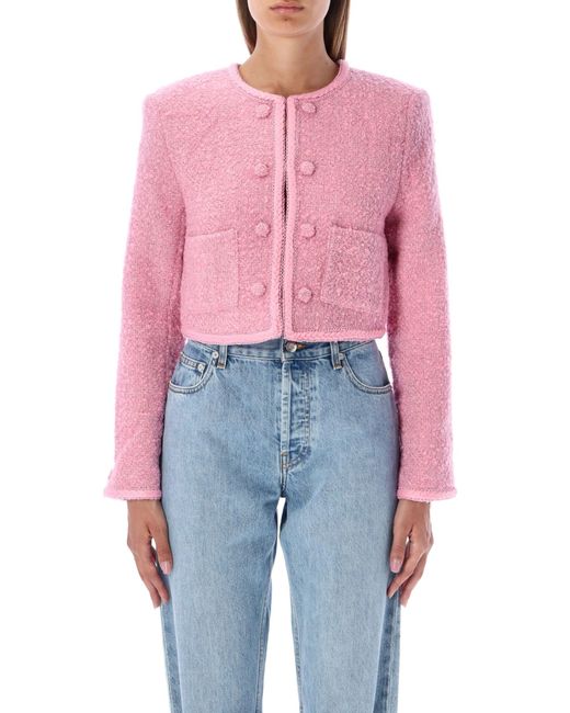 ROTATE BIRGER CHRISTENSEN Mia Corp Jacket in Candy Pink (Pink) - Save 1 ...