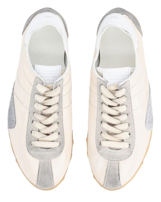 Maison Margiela Natural Sneakers Sprinters Leather Trainers