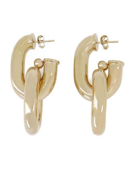 Rabanne Metallic Xl Link Hoops Earring