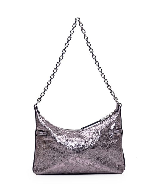 Givenchy Gray Voyou Party Leather Shoulder Bag