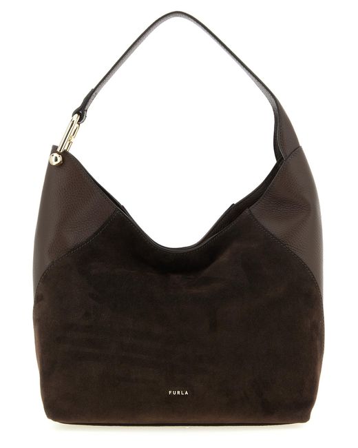 Furla Black Lara' Medium Shoulder Bag