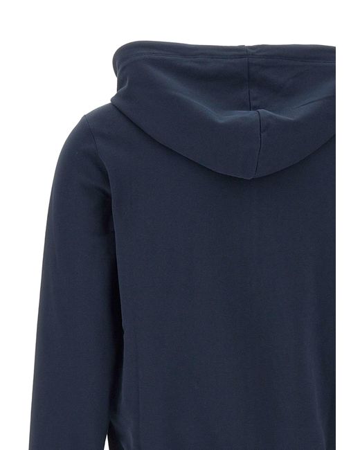 Sun 68 Blue Hood Zip Sweatshirt Cotton