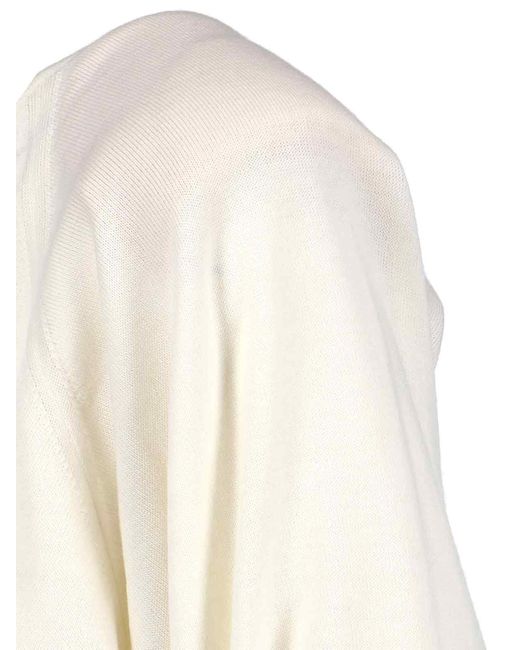 The Attico White Mini Knit Dress