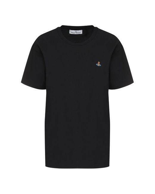 Vivienne Westwood Black Cotton Crew-neck T-shirt