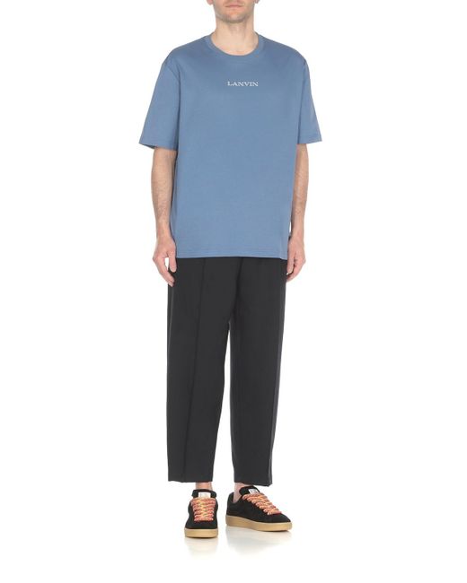 Lanvin T-shirts And Polos Blue for men
