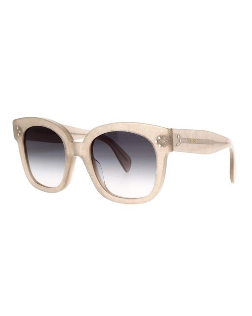 Céline Blue Square Frame Sunglasses
