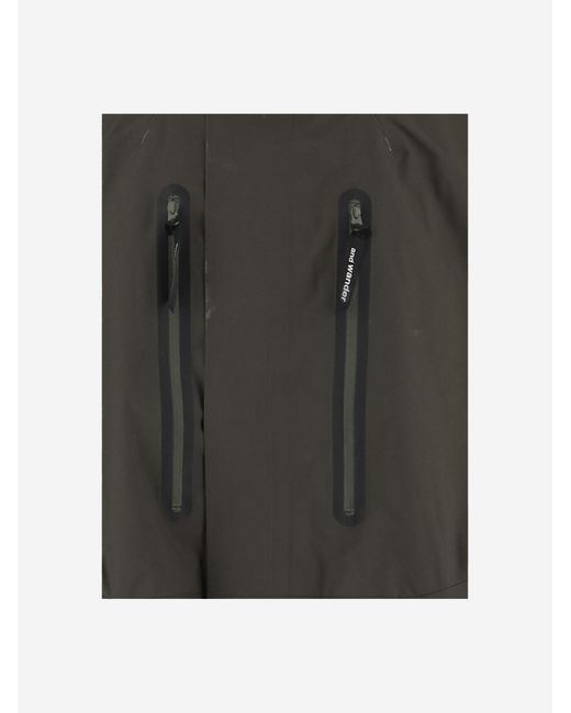 And Wander Black Technical Hooded Jacket for men