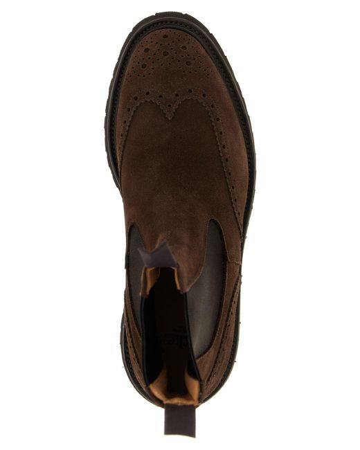 Tricker's Brown Henry Ankle Boots for men