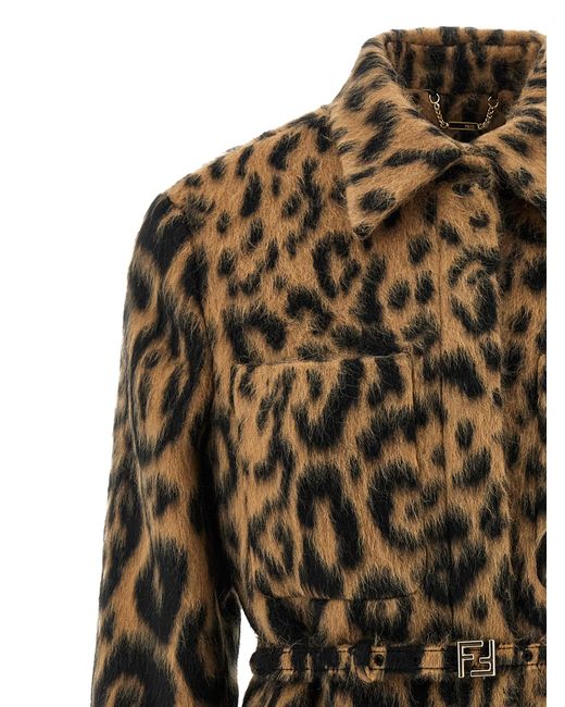 Fendi Natural Animalier Jacket