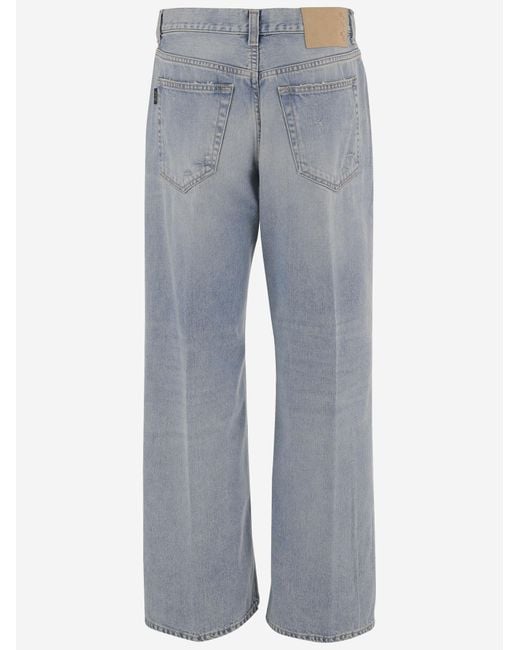 Haikure Gray Cotton Jeans Organic