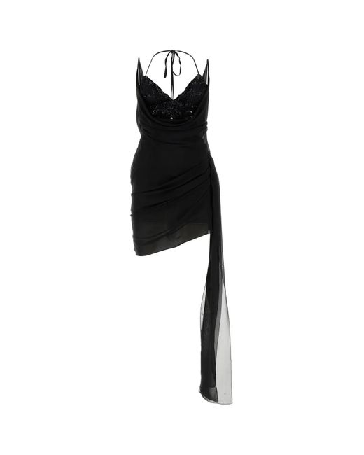 Blumarine Black Silk Mini Dress