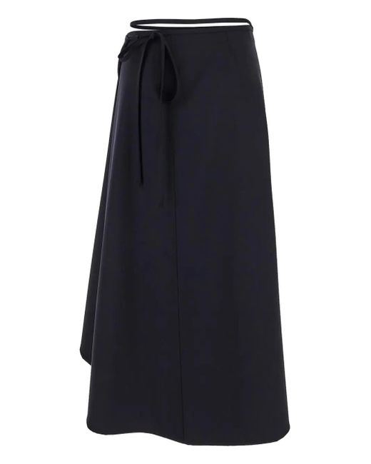 Lemaire Blue Wool Skirt