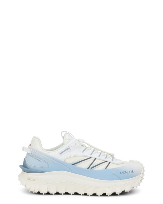 Moncler White Low-Top Sneakers Trailgrip Calfskin Trainers for men