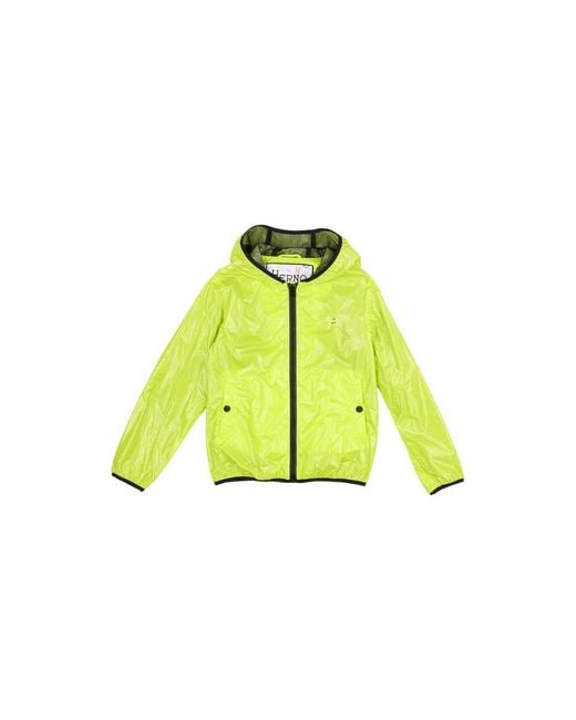 Herno Yellow Kids Outerwear Jacket Gi000006X-12220 Giallo Fluo Clothing