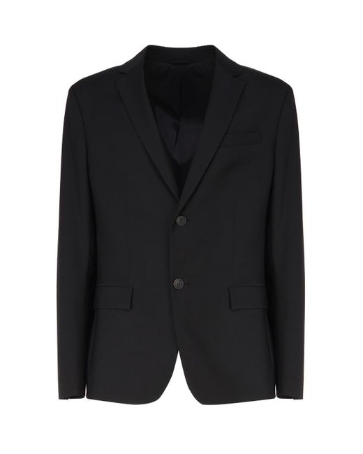 Calvin Klein Black Double-Button Single-Breasted Blazer for men