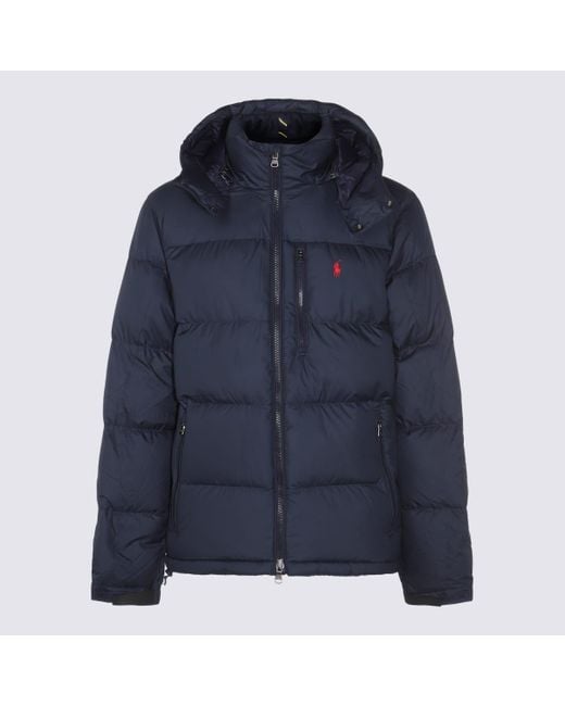Ralph Lauren Blue Dark Down Jacket for men