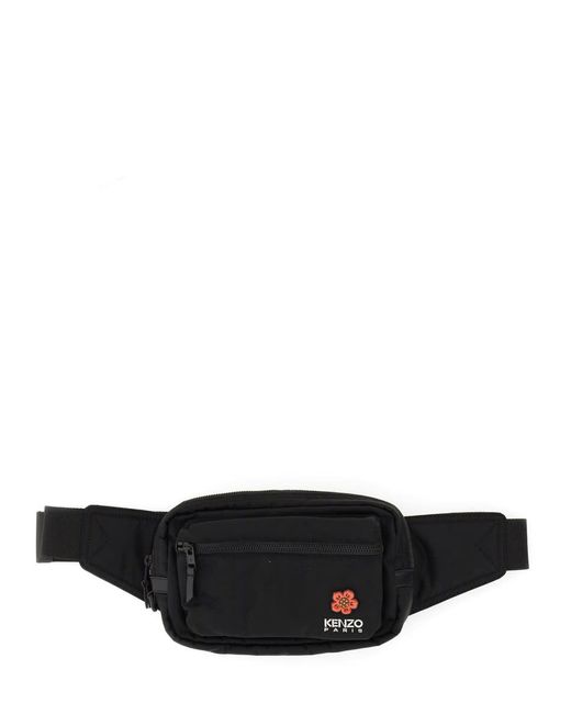 KENZO Black Pouch With Logo for men