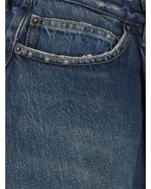 Balenciaga Blue Jeans Asymmetrical Panel Denim