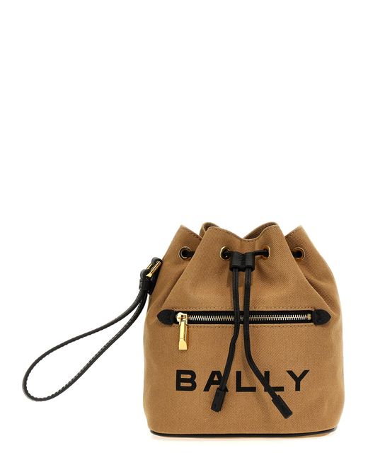 Bally Natural Bar Mini Bucket Bag