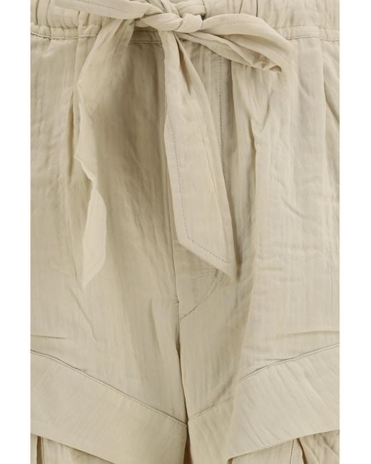 Isabel Marant Natural Shorts Viscose Cotton