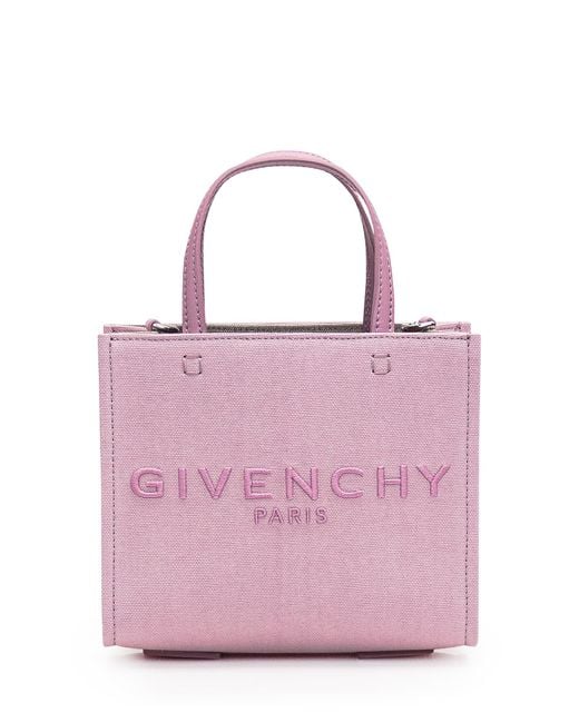 Givenchy Pink Mini 'G-Tote' Shopping Bag