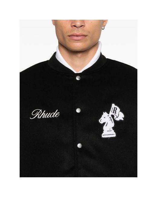 Rhude Black Jackets for men
