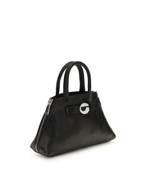 Coperni Black Mini Data Bag Calf Leather Bos Taurus Shoulder