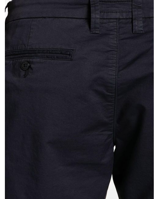 Fay Blue Stretch Cotton Shorts for men
