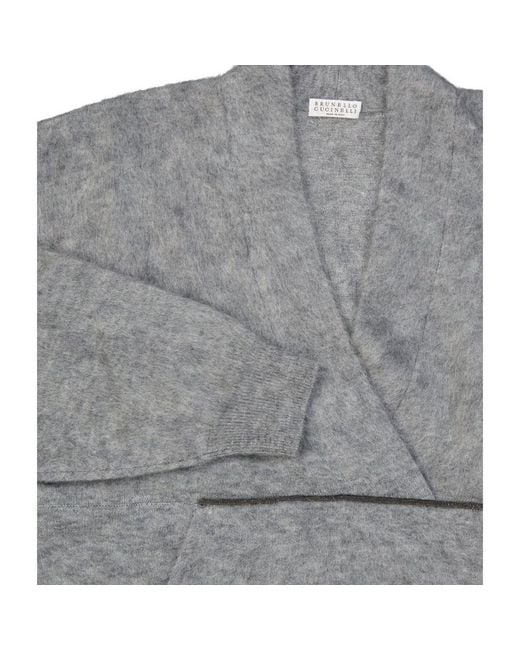 Brunello Cucinelli Gray Wool Sweatshirt
