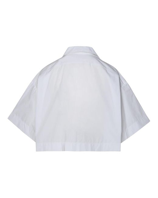 Patou White Short Shirt With Decorations