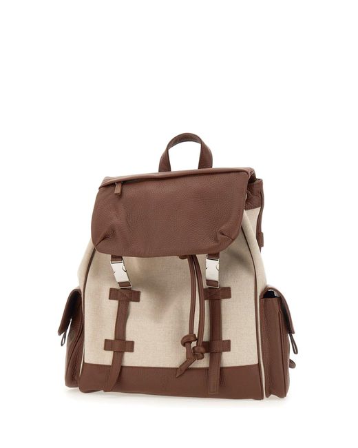 Eleventy Brown Backpack for men